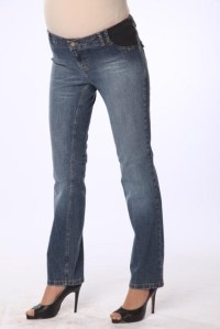 джинсы прямые с боковой вставкой mamita
